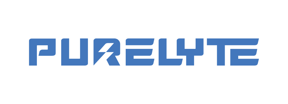 PURELYTE logo in blue on a white background