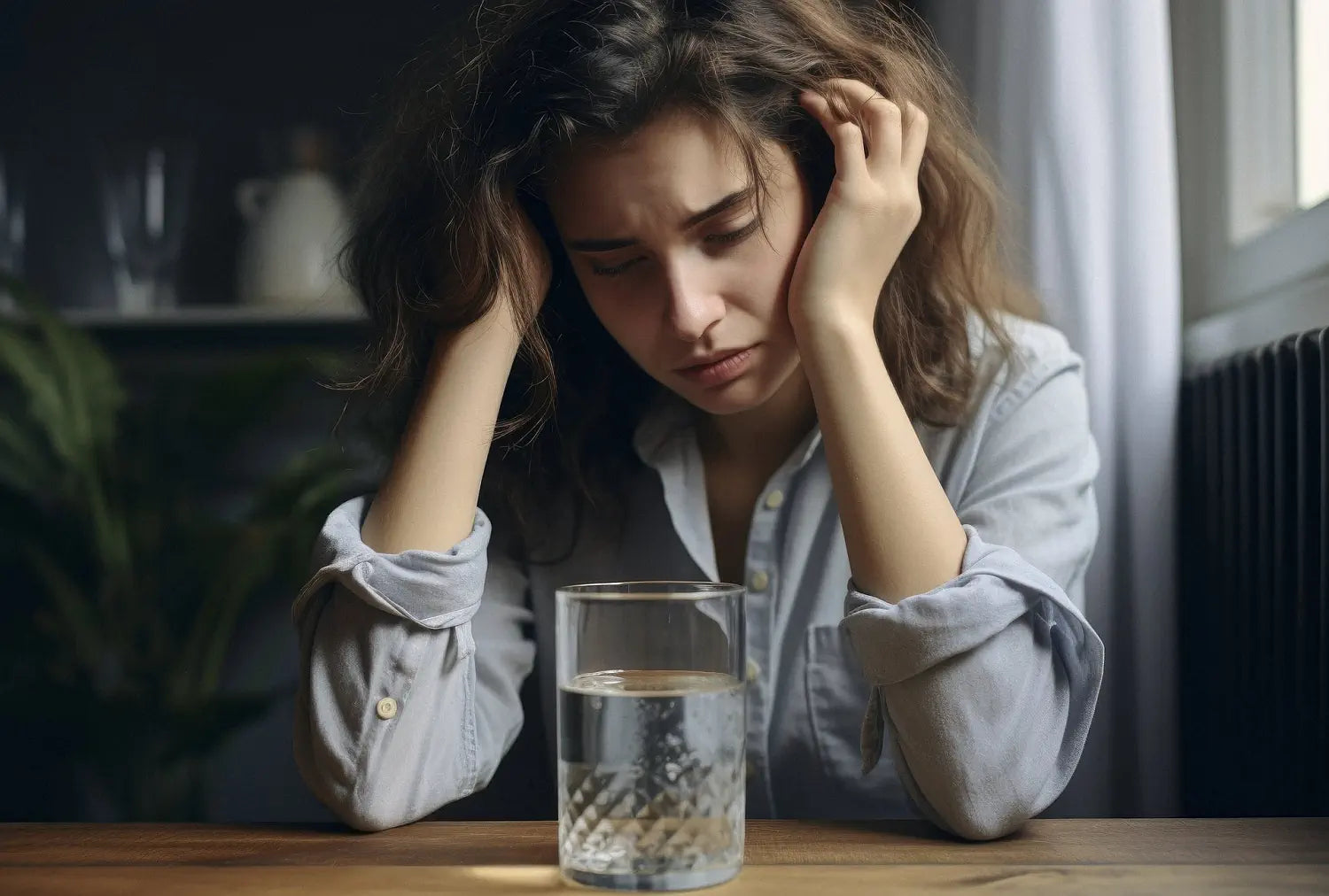 Teenage girl experiencing fatigue despite drinking water, illustrating electrolyte imbalance