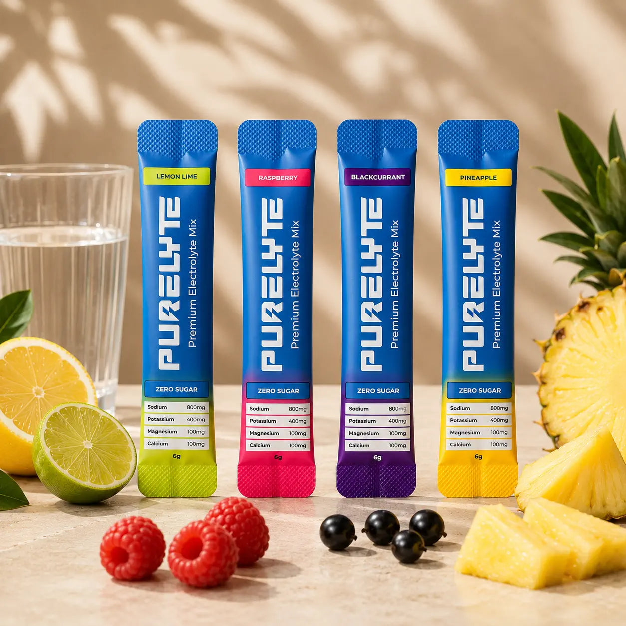 Purelyte Electrolyte Powder (Sample Pack - 5 Sachets/4 Flavours)